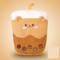 HKM-134163 Plush Milk Tea Hand Warmer - Cute Husky, Bear, and Pig Designs (30*40cm)