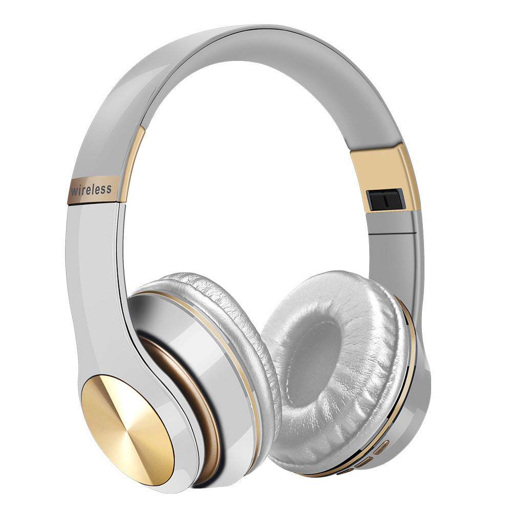 HKM-134227 Folding Wireless Bluetooth Headset with Stereo Sound, FM, and Multi-Point Connection