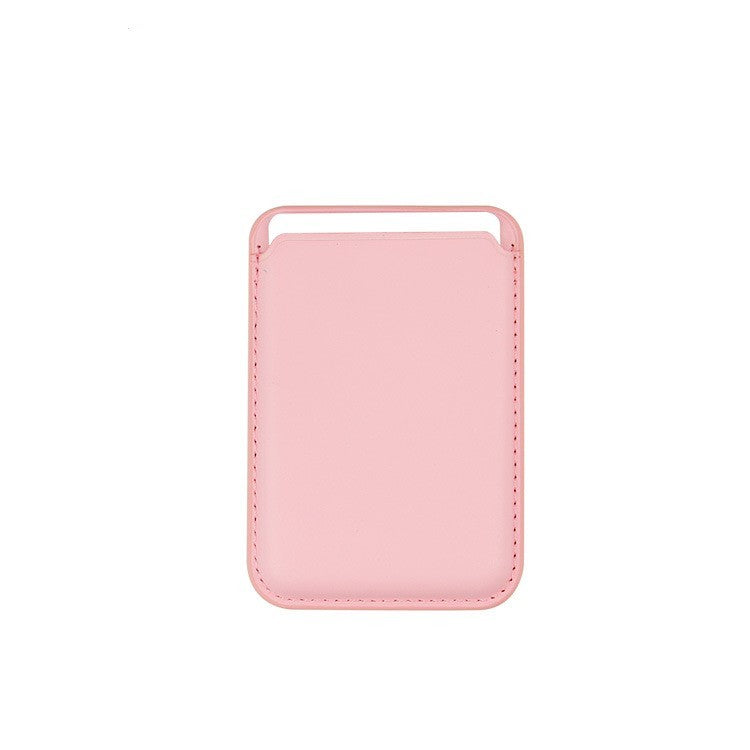 HKM-134419 Imitation Leather Magnetic Suction Card Sleeve for Desktop Use