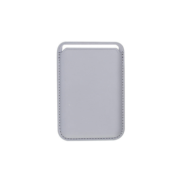 HKM-134419 Imitation Leather Magnetic Suction Card Sleeve for Desktop Use