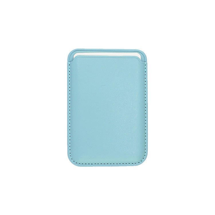 HKM-134419 Imitation Leather Magnetic Suction Card Sleeve for Desktop Use