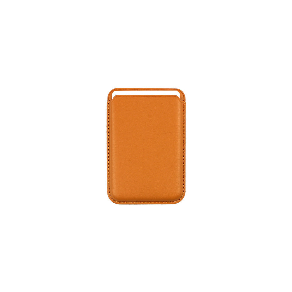 HKM-134419 Imitation Leather Magnetic Suction Card Sleeve for Desktop Use