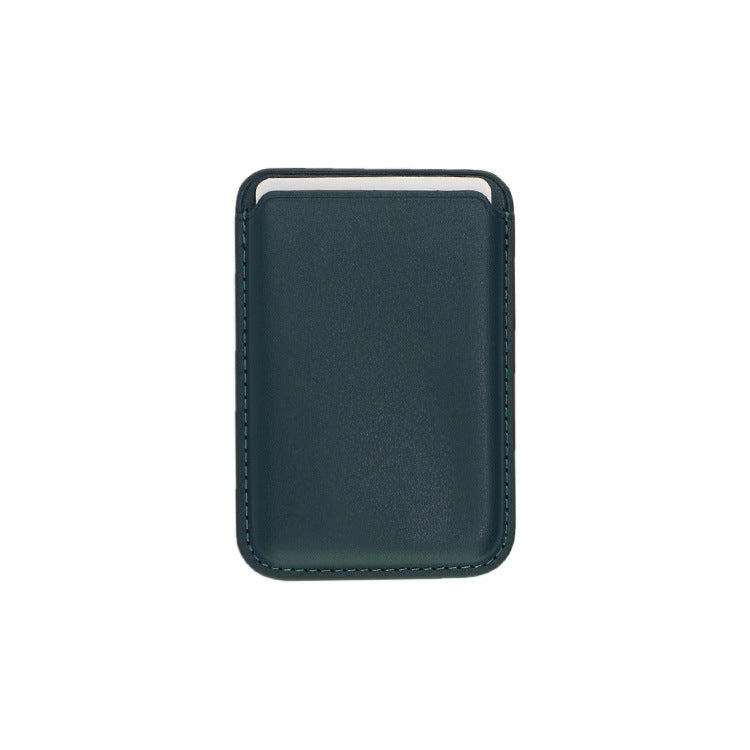 HKM-134419 Imitation Leather Magnetic Suction Card Sleeve for Desktop Use