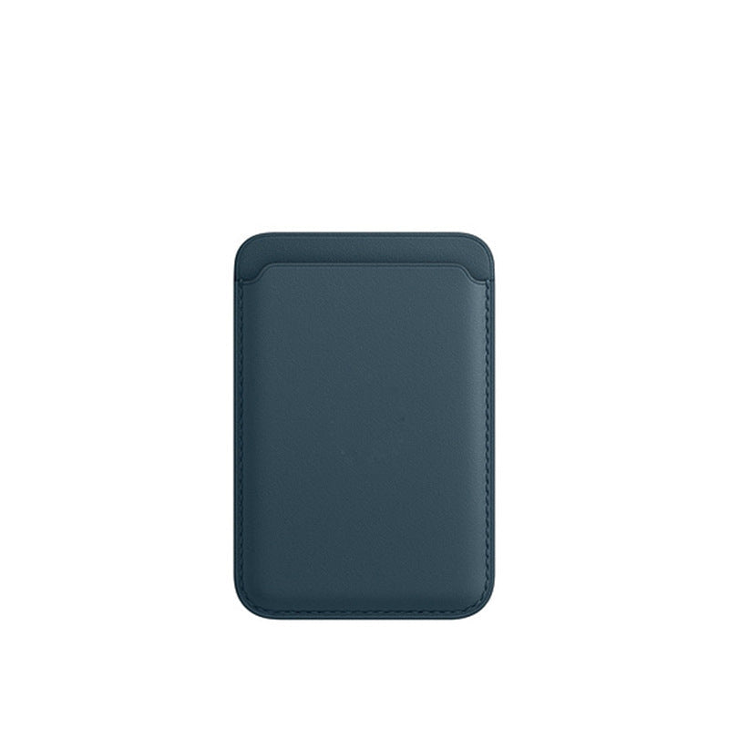 HKM-134419 Imitation Leather Magnetic Suction Card Sleeve for Desktop Use