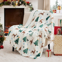 HKM-134483 Cozy Cartoon Corgi Dog Blanket in Multiple Sizes
