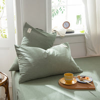 HKM-134611 Pastoral Style Cotton Pillowcase Set - 30x50cm, 40x60cm, 48x74cm
