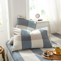 HKM-134611 Pastoral Style Cotton Pillowcase Set - 30x50cm, 40x60cm, 48x74cm