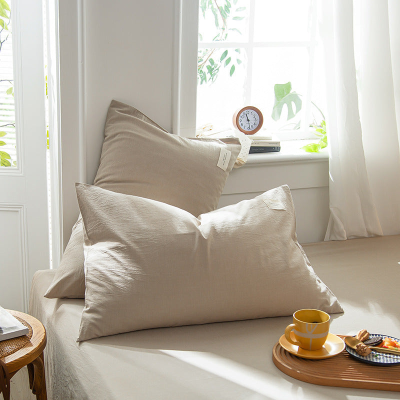 HKM-134611 Pastoral Style Cotton Pillowcase Set - 30x50cm, 40x60cm, 48x74cm