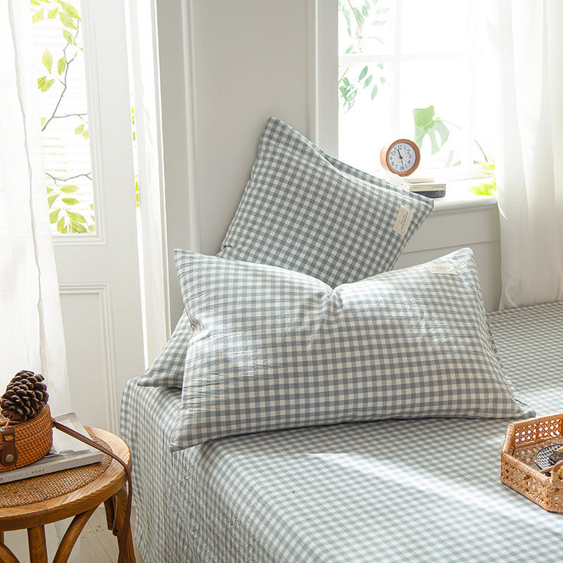 HKM-134611 Pastoral Style Cotton Pillowcase Set - 30x50cm, 40x60cm, 48x74cm