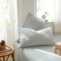 HKM-134611 Pastoral Style Cotton Pillowcase Set - 30x50cm, 40x60cm, 48x74cm