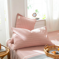 HKM-134611 Pastoral Style Cotton Pillowcase Set - 30x50cm, 40x60cm, 48x74cm
