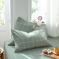HKM-134611 Pastoral Style Cotton Pillowcase Set - 30x50cm, 40x60cm, 48x74cm