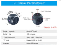 HKM-134675 Infrared Night Vision Digital Video Camera with Small Compact Design for Photography and Sports