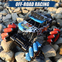 HKM-134739 Remote Control 1/12 Scale Alloy Stunt Wheel Off-Road Climbing Truck for Indoor/Outdoor Play