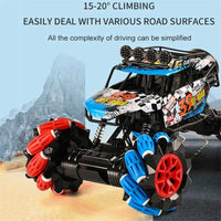 HKM-134739 Remote Control 1/12 Scale Alloy Stunt Wheel Off-Road Climbing Truck for Indoor/Outdoor Play