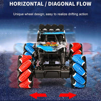 HKM-134739 Remote Control 1/12 Scale Alloy Stunt Wheel Off-Road Climbing Truck for Indoor/Outdoor Play