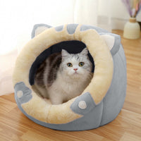 HKM-134867 Cat House Villa Enclosed Cat Supplies Bed