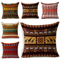 HKM-134867 Southeast Asian Geometric Linen Pillowcase for Cozy Home Decor