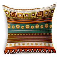 HKM-134867 Southeast Asian Geometric Linen Pillowcase for Cozy Home Decor