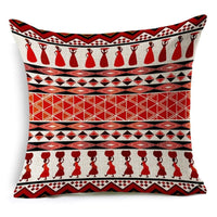 HKM-134867 Southeast Asian Geometric Linen Pillowcase for Cozy Home Decor