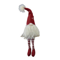 HKM-134931 Festive Christmas Gnomes Decorations - Set of 2 Table Ornaments for Holiday Cheer