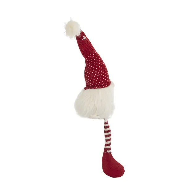 HKM-134931 Festive Christmas Gnomes Decorations - Set of 2 Table Ornaments for Holiday Cheer