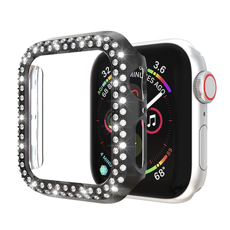 HKM-134995 Apple Watch Compatible Case - PC Material, Available in 38mm, 40mm, 42mm, and 44mm Sizes