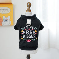 HKM-135123 Casual Cotton T-Shirt for Dogs in Pink and Gray, Two-Legged Design
