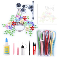HKM-135251 Quilted Paper Drawing Kit for Beginners with Light Contour Lines and Instructions
