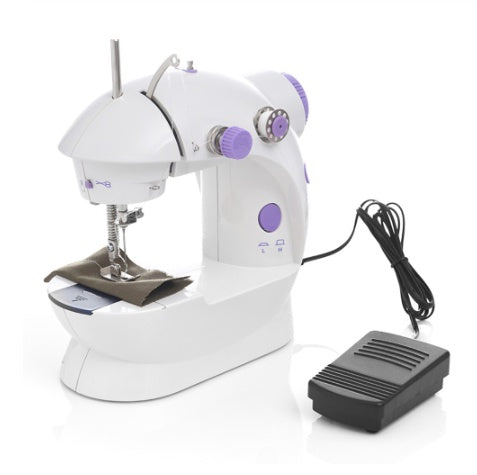HKM-135315 Electric Mini Household Sewing Machine - Compact Sewing with Thread Cutter, Light, and Power Supply