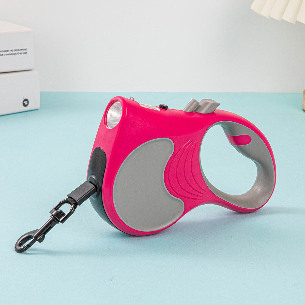 HKM-135443 Automatic Retractable Pet Leash with Built-in Light - Available in Multiple Colors