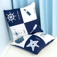 HKM-135443 Cute Cartoon Cushion with Deep Blue Ocean Design, 40x40cm, Cotton Cover and PP Cotton Filling