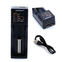 HKM-135507 Universal Battery Charger for 18650 and Other Rechargeable Batteries - 5V USB Input, Adjustable Charging Current