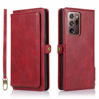 HKM-135571 Samsung S21 Series Crazy Horse Pattern Magnetic Buckle Leather Wallet Case
