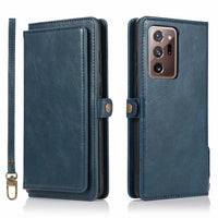 HKM-135571 Samsung S21 Series Crazy Horse Pattern Magnetic Buckle Leather Wallet Case