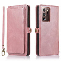HKM-135571 Samsung S21 Series Crazy Horse Pattern Magnetic Buckle Leather Wallet Case
