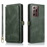 HKM-135571 Samsung S21 Series Crazy Horse Pattern Magnetic Buckle Leather Wallet Case