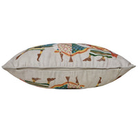 HKM-135635 Ethnic Style White Cai Li Cloth Cushion Cover, 40x60CM for Living Room & Bedroom