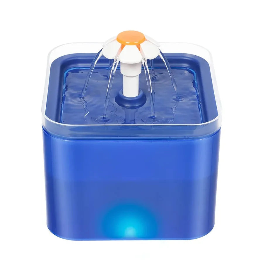 KTX-136083 Automatic Pet Water Fountain 2L with Multi-Flow Designs and Filtration System