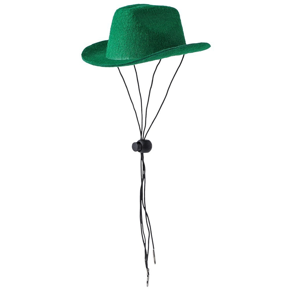 HKM-136147 Pet Cowboy Hat for Dogs and Cats - Adjustable Monochrome Design in Various Colors