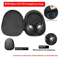 HKM-136211 NC700 Bluetooth Headset Protective Carrying Bag - Black, Compatible with Noise Reduction Model 700