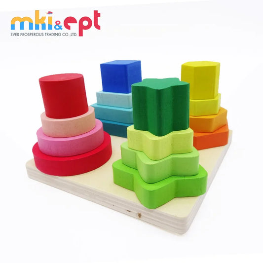 HKM-136275 Wooden Shape Sorter Toy for Kids – Montessori Educational Block Toy for Ages 2 to 4