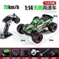 HKM-136467 Brushless Waterproof Remote Control Off-Road Car 75 Km/h for Kids and Adults, 1:14 Scale Electric Vehicle with USB Charge