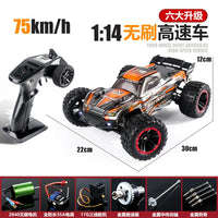 HKM-136467 Brushless Waterproof Remote Control Off-Road Car 75 Km/h for Kids and Adults, 1:14 Scale Electric Vehicle with USB Charge