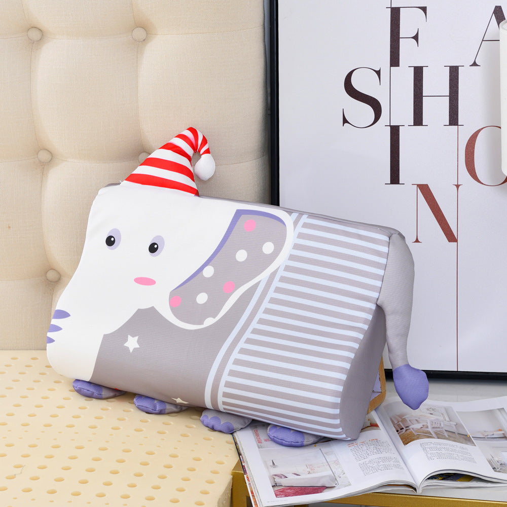HKM-136595 Comfortable Cartoon Latex Pillow for Children - Cute Animal Designs, Multiple Sizes Available