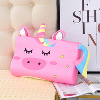HKM-136595 Comfortable Cartoon Latex Pillow for Children - Cute Animal Designs, Multiple Sizes Available