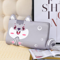 HKM-136595 Comfortable Cartoon Latex Pillow for Children - Cute Animal Designs, Multiple Sizes Available