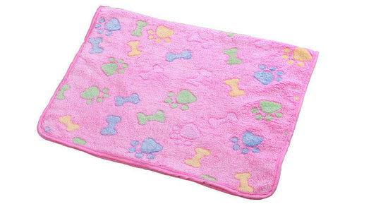 HKM-136659 Warm Coral Fleece Blanket for Cats and Dogs - Available in XS, S, L Sizes
