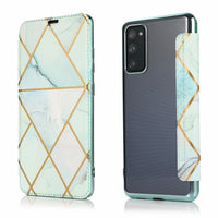 HKM-136723 Marble Hot Stamping Leather Flip Case for Samsung Galaxy S20, S21, S20FE, NOTE20, A51, A21S