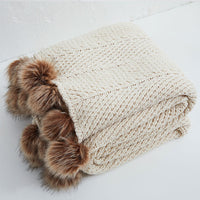 HKM-136787 Super Soft Chenille Office Nap Blanket - Polyester Fiber, 130x160CM, Available in Multiple Colors